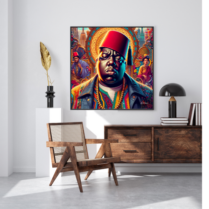 Tableau Décoratif Biggie Smalls à la Médina