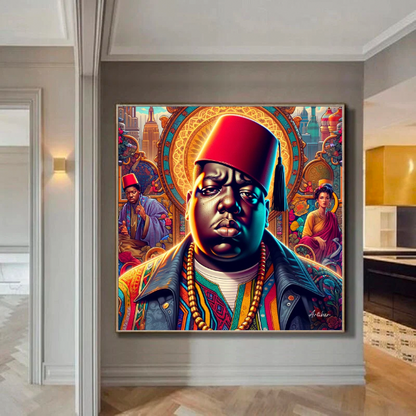 Tableau Décoratif Biggie Smalls à la Médina