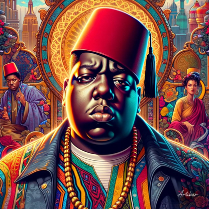 Tableau Décoratif Biggie Smalls à la Médina